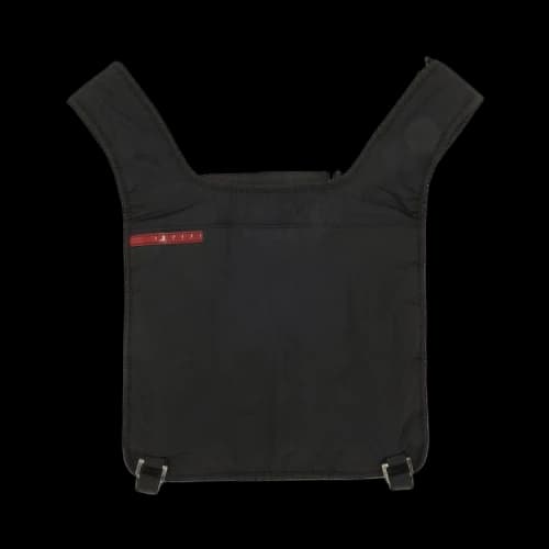 Prada Reversible Goat Fur Chest Rig Bag 'Nero'
