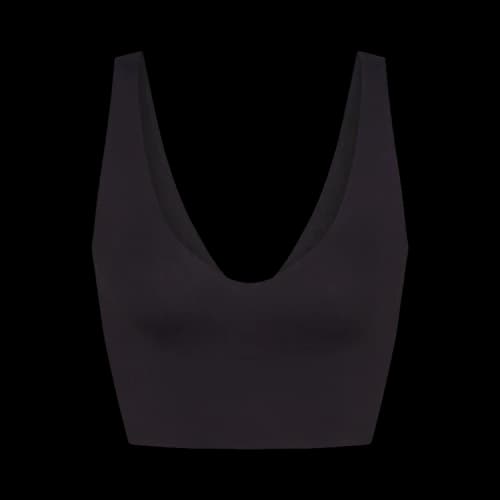 NikeSKIMS Matte V-Neck Bra Top 'Obsidian'