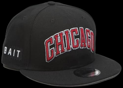 New Era x BAIT Chicago Bulls Alt OTC 9Fifty Snapback Cap Black