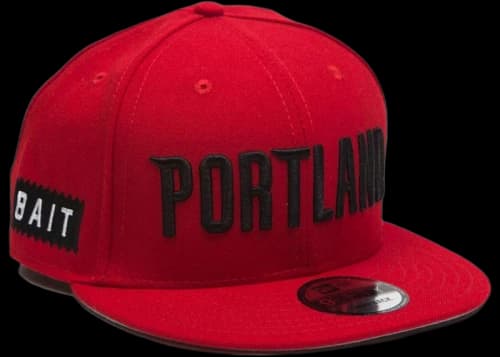 New Era x BAIT Portland Trail Blazers Alt OTC 9Fifty Snapback Cap Red