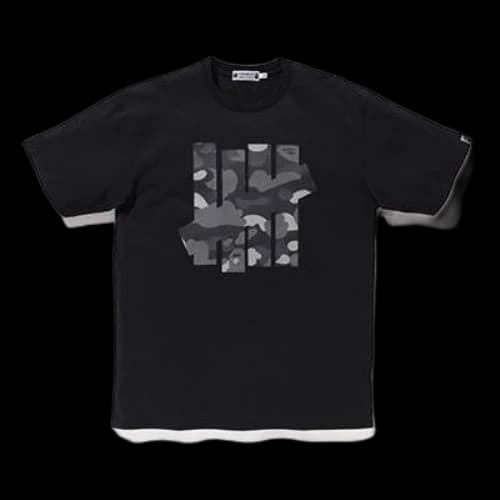 BAPE A Bathing Ape x Undefeated 5 Strikes T-Shirt 'Black'
