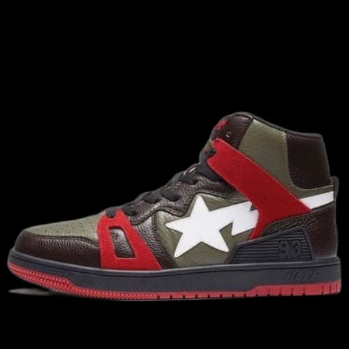 A BATHING APE Bape Sta 93 Hi 'Green Brown'