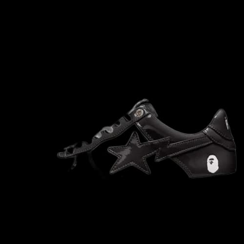 A BATHING APE Bape Sta Low 'Black White'
