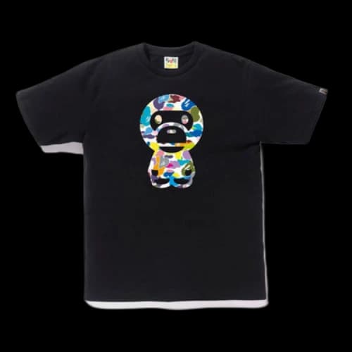 Bape Multi Camo Big Baby Milo Tee (SS18) Black