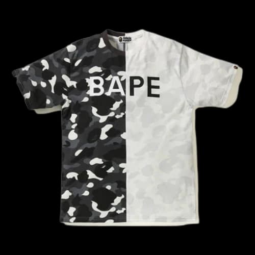 BAPE City Camo Half BAPE Tee White/Black