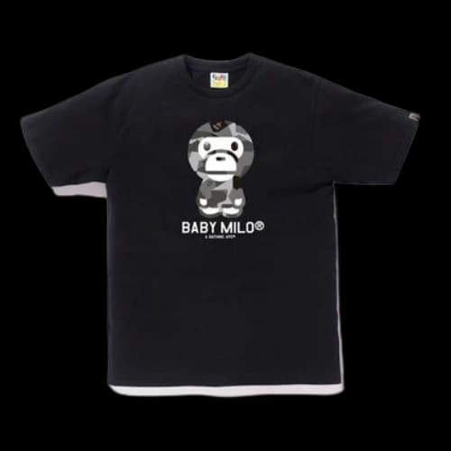BAPE Splinter Camo Baby Milo Tee Black/Black