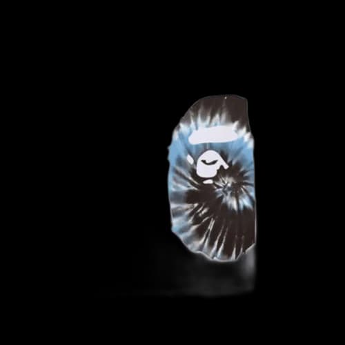 BAPE Tie Dye Side Big Ape Head Tee White/Blue
