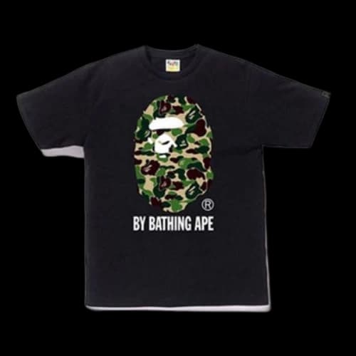 BAPE A Bathing Ape Camouflage Ape Head Logo T-Shirt 'Black'
