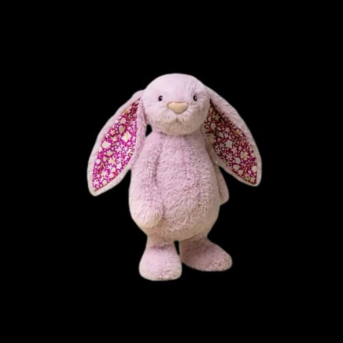 JELLYCAT Bunny Shanghai Limited 2.0 Exquisite Flower Brose Purple Amber Accompaniment Dolls Plush Doll 31cm High
