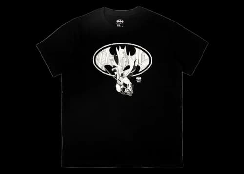 BAIT x Batman Bat Logo Glow In The Dark Tee Black