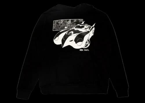 BAIT x Batman Batmobile Glow In The Dark Hoodie Black