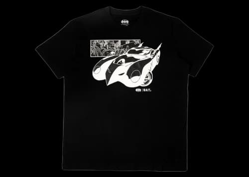 BAIT x Batman Batmobile Glow In The Dark Tee Black