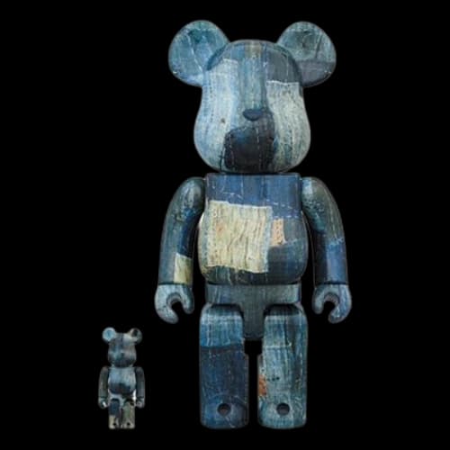 Bearbrick FDMTL x BE@RBRICK Blue 100%+400%