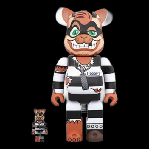 Bearbrick BE@RBRICK Scratch Black White Orange 100%+400% 'Black White Orange'