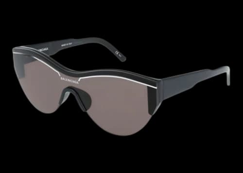 Balenciaga Shield Wrap Sunglasses Black/Grey (BB0004SA-30007308-001)