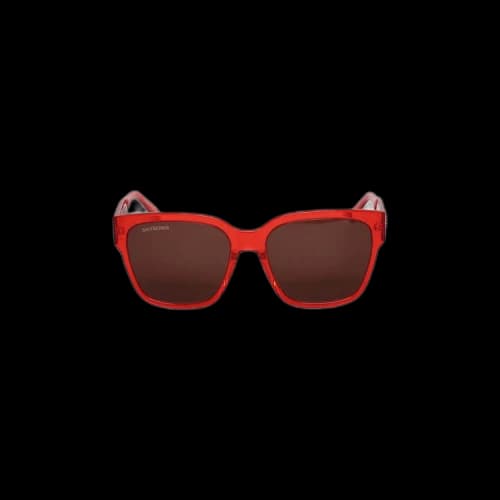 Balenciaga 99mm Shield Sunglasses 'Red'