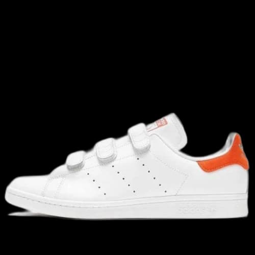 adidas originals StanSmith Velcro 'White Orange'
