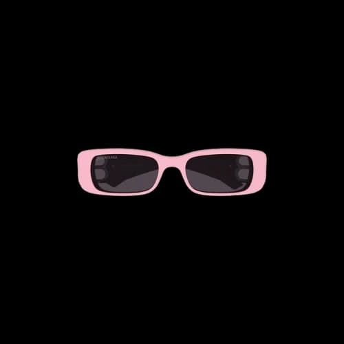 Balenciaga Rectangular Frame Sunglasses 'Pink'