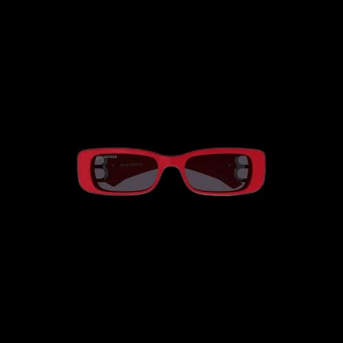 Balenciaga Rectangular Frame Sunglasses 'Red'