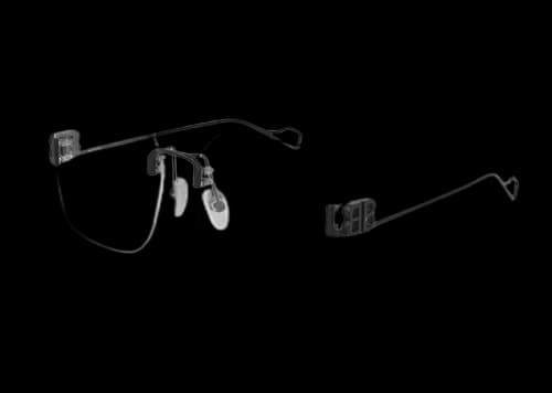 Balenciaga BB Rimless Optical Frame Black