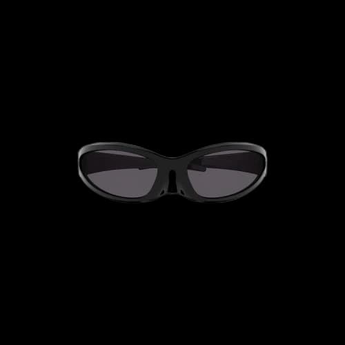 Balenciaga Cat Oval Frame Sunglasses 'Black'