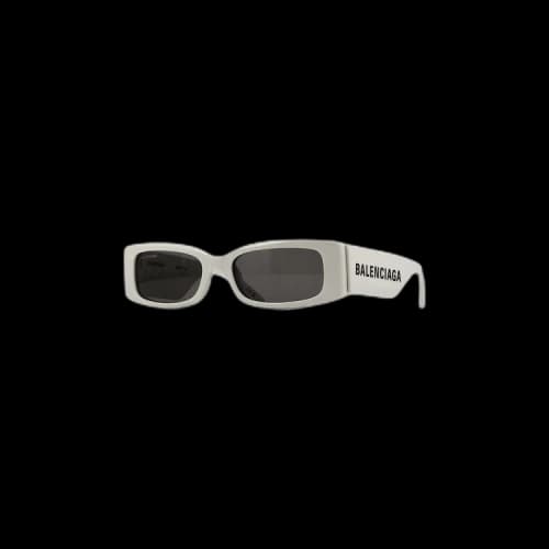 Balenciaga Rectangular Frame Sunglasses 'White'