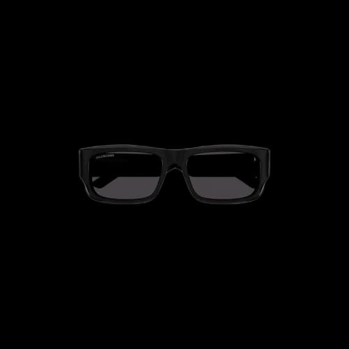 Balenciaga Rectangular Frame Sunglasses 'Black'