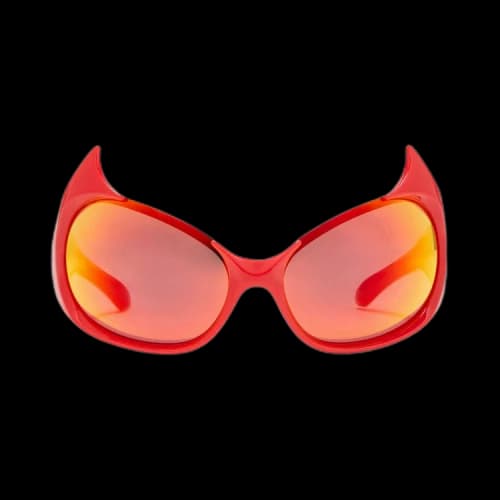 Balenciaga Gotham Cat Sunglasses 'Red'