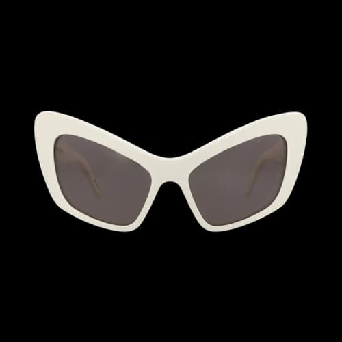 Balenciaga Cat Eye-Frame Recycled Acetate Sunglasses 'White/Grey'