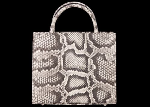 Brandon Blackwood "End Systemic Racism" ESR Tote Python Snakeskin Grey