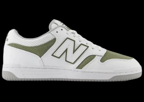 New Balance 480 White Olivine
