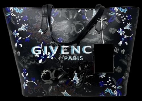 Givenchy Flower Pattern Tote Bag Black