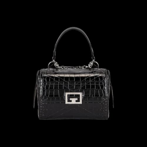 Givenchy Croc ID Flap Bag 'Black'