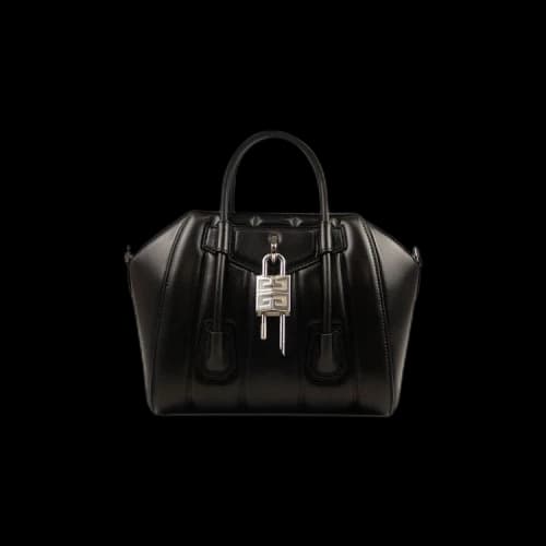Givenchy Mini Antigona Quilted Leather Lock Bag 'Black'