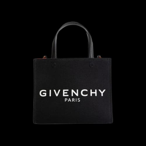 Givenchy Mini G-Tote Shopping Bag in Canvas Black