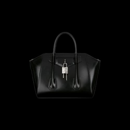 Givenchy Small Antigona Lock Bag In Box Leather 'Black'