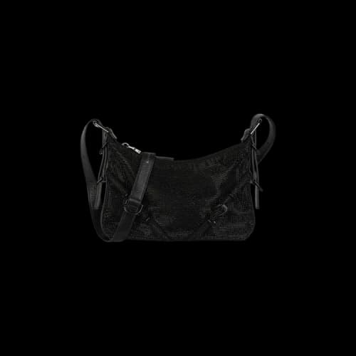 Givenchy Mini Voyou Satin/Strass Shoulder Bag 'Black'