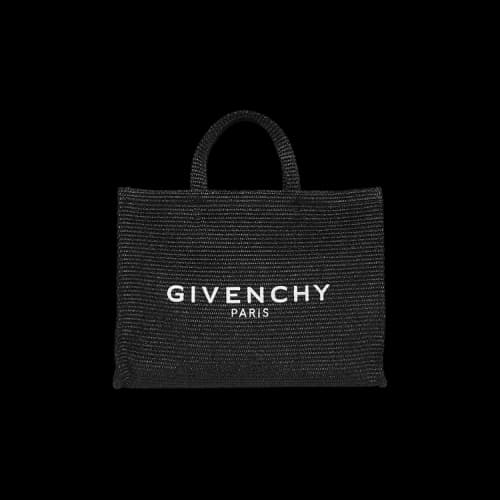 Givenchy Large G-Tote Raffia Shopping Bag 'Black'