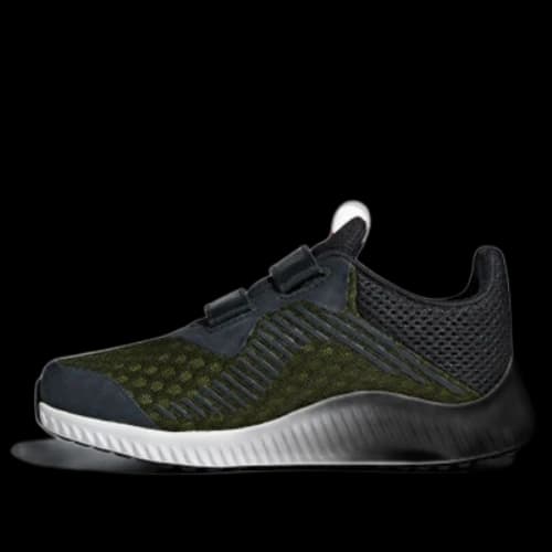 (PS) adidas Fortarun Cool Cf K Wide 'Black Yellow White'