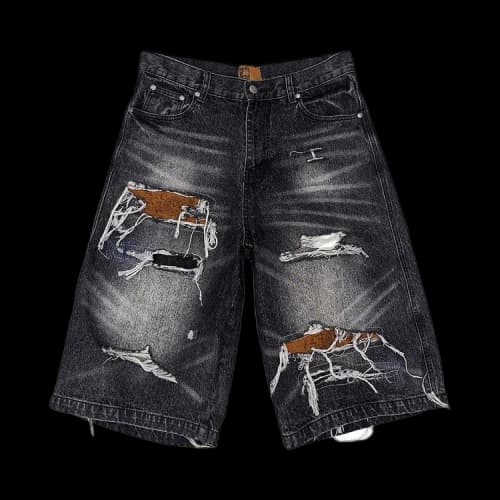 Birth Of Royal Child Nautical Treasure Map Destroyed Jorts 'Black'