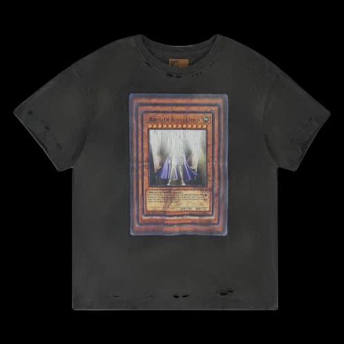 Birth Of Royal Child x Yu-Gi-Oh! Destroyed Vintage T-Shirt 'Black'
