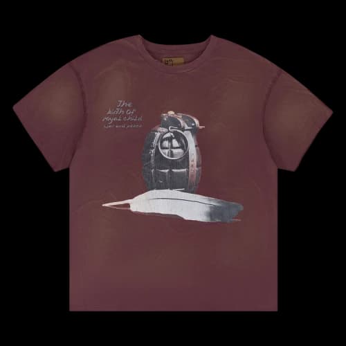 Birth Of Royal Child Block Rockin Beats Vintage T-Shirt 'Burgundy'