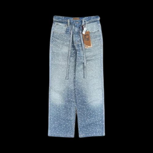 Birth Of Royal Child 3D Printed Washed Swarovski Diamond Jean 'Blue'