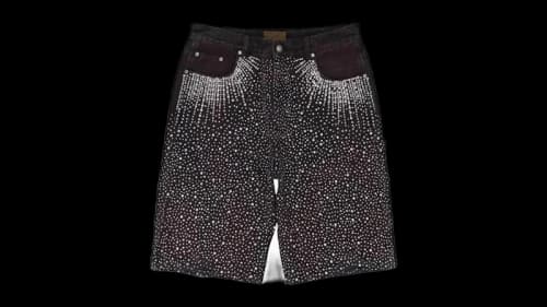 Birth Of Royal Child Diamond Jorts Black