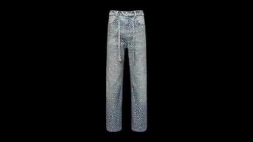 Birth Of Royal Child Diamond Boro Pant Blue