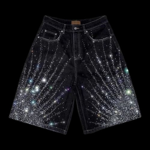 Birth Of Royal Child 20K Starlight Denim Short 'Black'