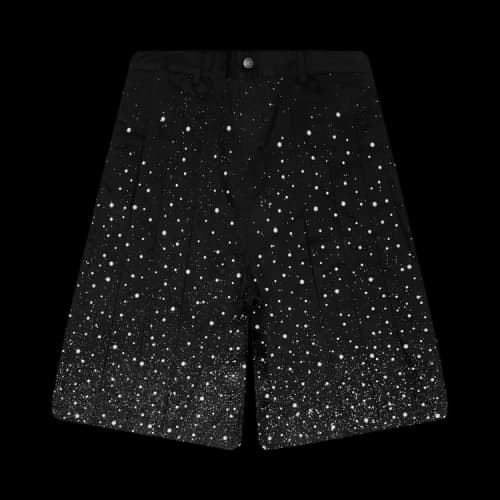 Birth Of Royal Child Pearl Pleated Wide Shorts 'Black'