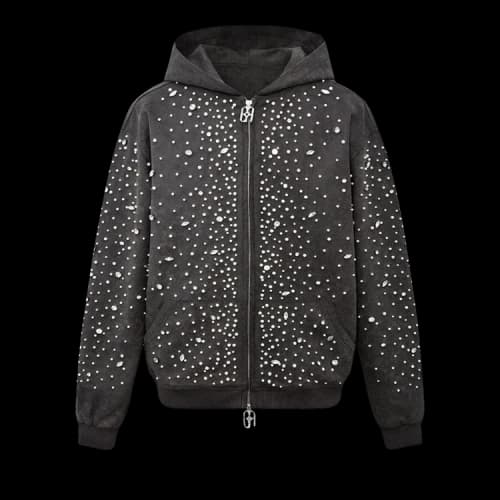 Birth Of Royal Child Cashew Hoodie Black