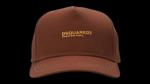 Dsquared2 Sweat And Tears Logo Cap Brown