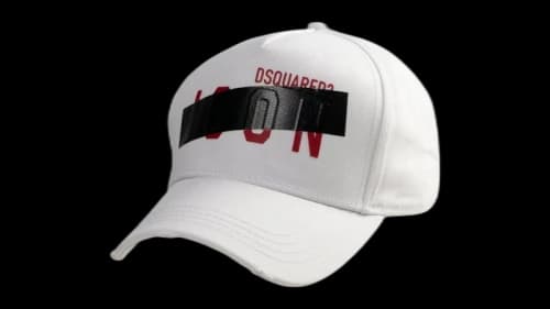 Dsquared2 Taped Icon Logo Cap White